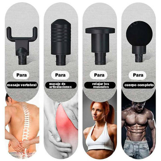 Pistola Masajeadora 4 en 1