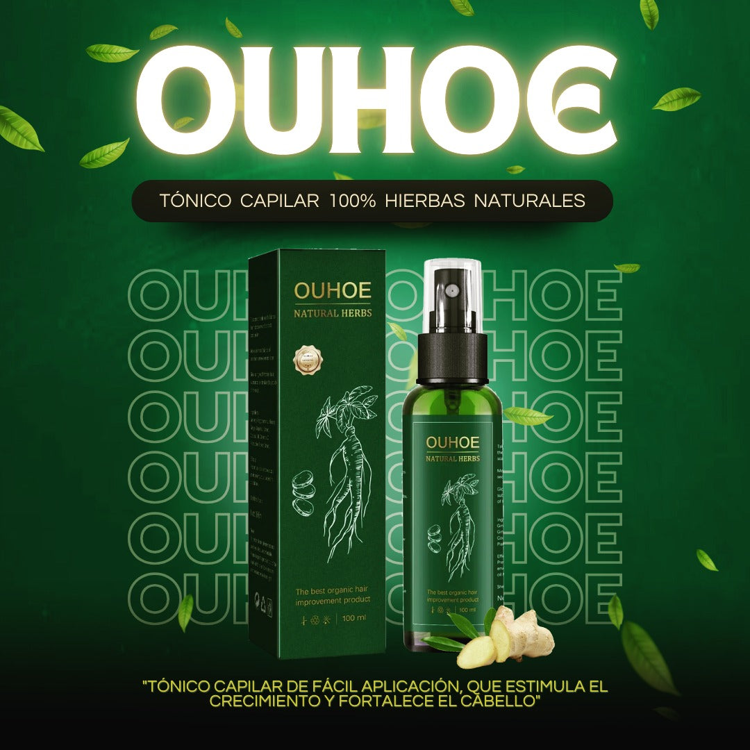 Tonico OUHOE Anticaída & Crecimiento Capilar 100ml