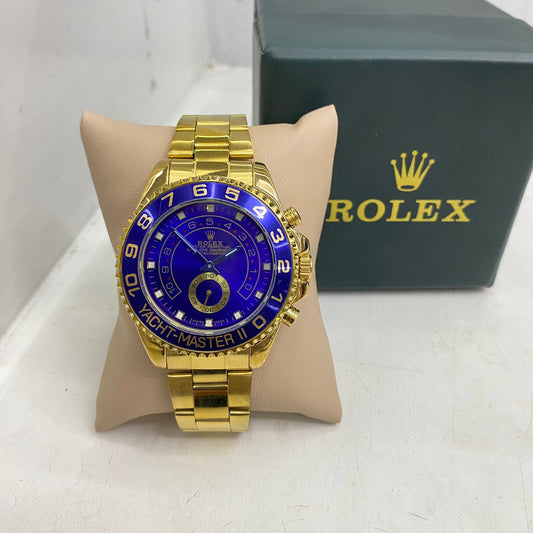 Reloj Rolex Yacht-Master 1 dorado + tab-azul + bis-azul