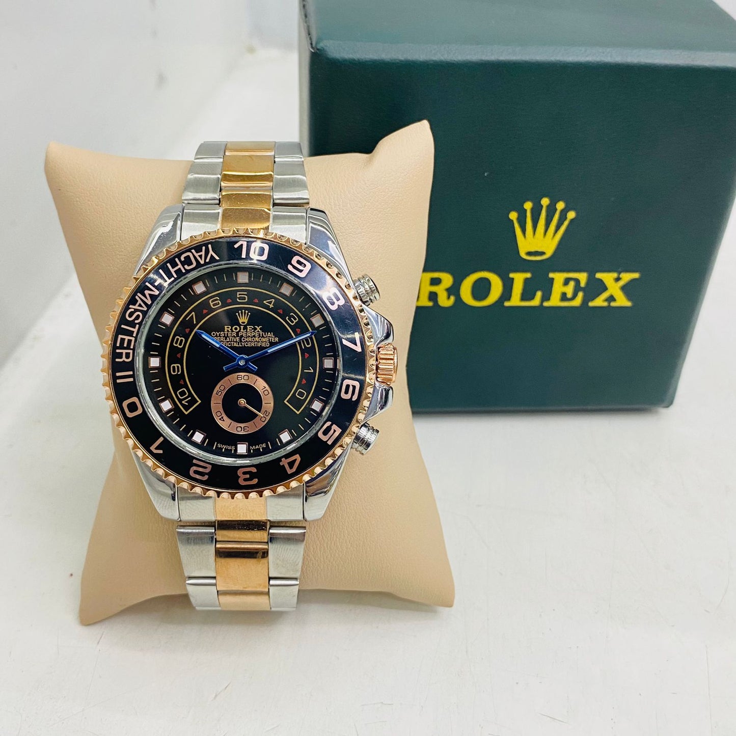 Reloj Rolex Yacht-Master 1 bicolor dorado + tab-negro + bis-negro
