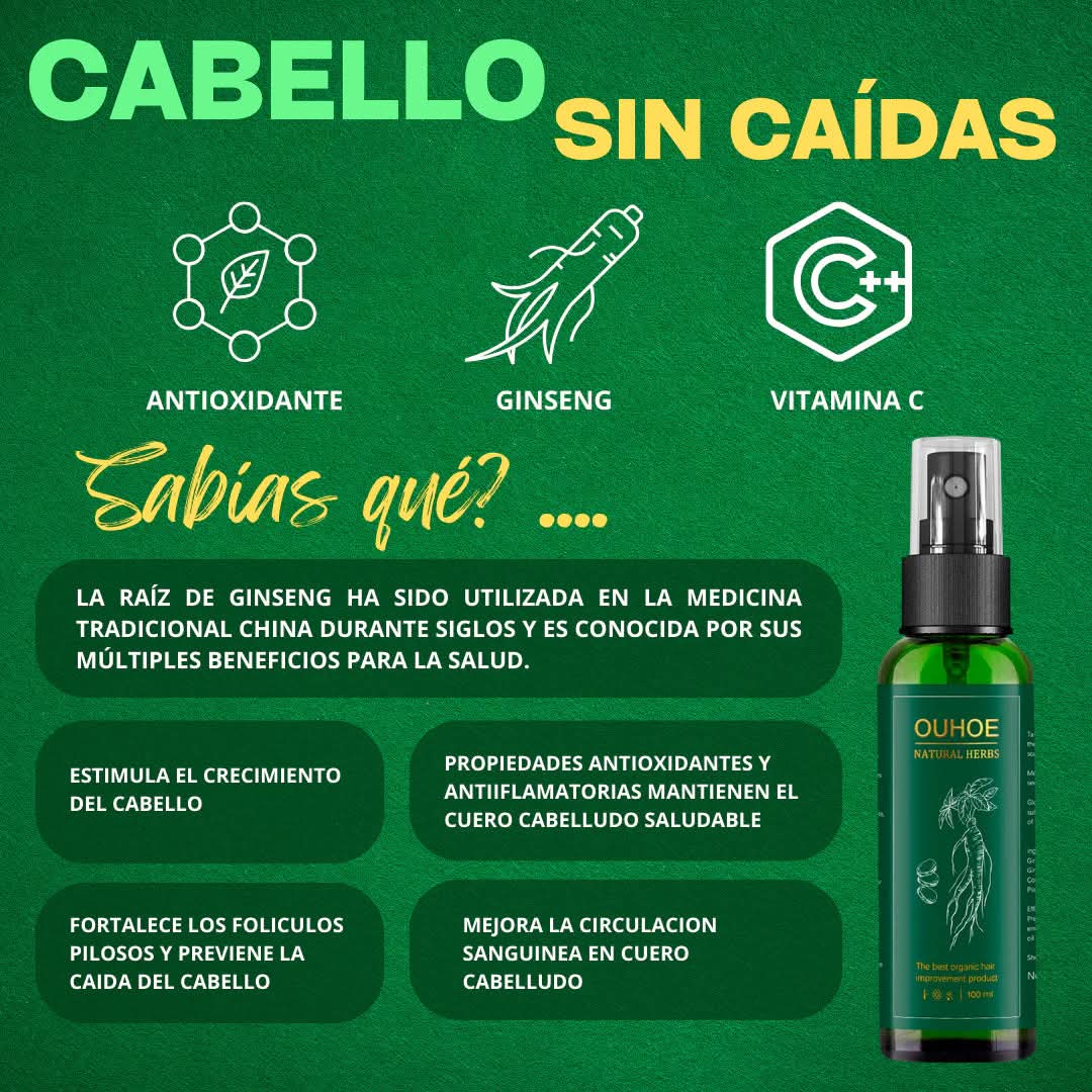 Tonico OUHOE Anticaída & Crecimiento Capilar 100ml