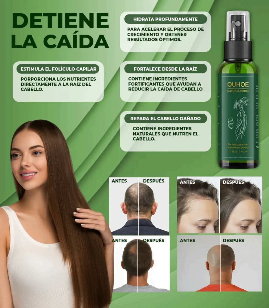 Tonico OUHOE Anticaída & Crecimiento Capilar 100ml